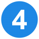 Eo circle blue number 4 svg