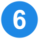 Eo circle blue number 6 svg