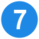 Eo circle blue number 7 svg